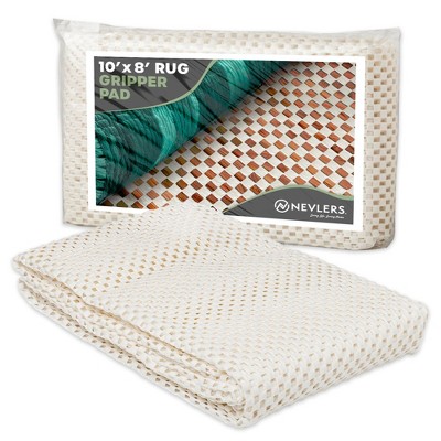 Nevlers White Non Slip Rug Pad for Hard Surface Flooring