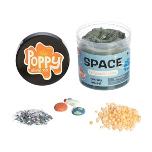 Aurora Toys Medium Space Slime Poppy Slime Co. Gooey Toy Grey 11.3oz - 1 of 4