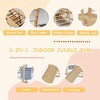 Kids Climbing Frame, Indoor Playground, 7 in 1 Toddler Climbing Toy with Climbing Frame, Rope and Wooden Ladder, Swing, for 3-8 Years Old - 2 of 4