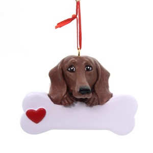 Personalized Ornament 2.25 In Dachshund Dog Christmas Puppy Tree Ornaments - 1 of 2