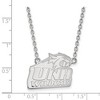 Black Bow Jewelry 14k White Gold New Hampshire Wildcats NCAA Necklace 18 Inch - 2 of 4