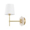 Lyssine 11.5" Wall Sconce (Set of 2) - SCN4116 - Brass/White - Safavieh - 4 of 4