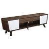 74" MDF 2-Door TV Console with 2 Drawers, Ample Storage and Euro Glides for TVs up to 79" for Living Room and Bedroom - 2 of 4