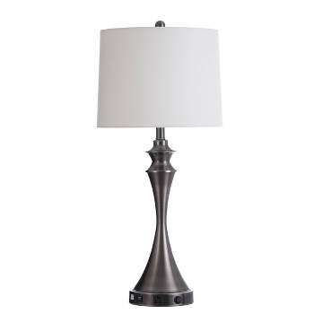 Table Lamp Brushed Steel Finish - StyleCraft
