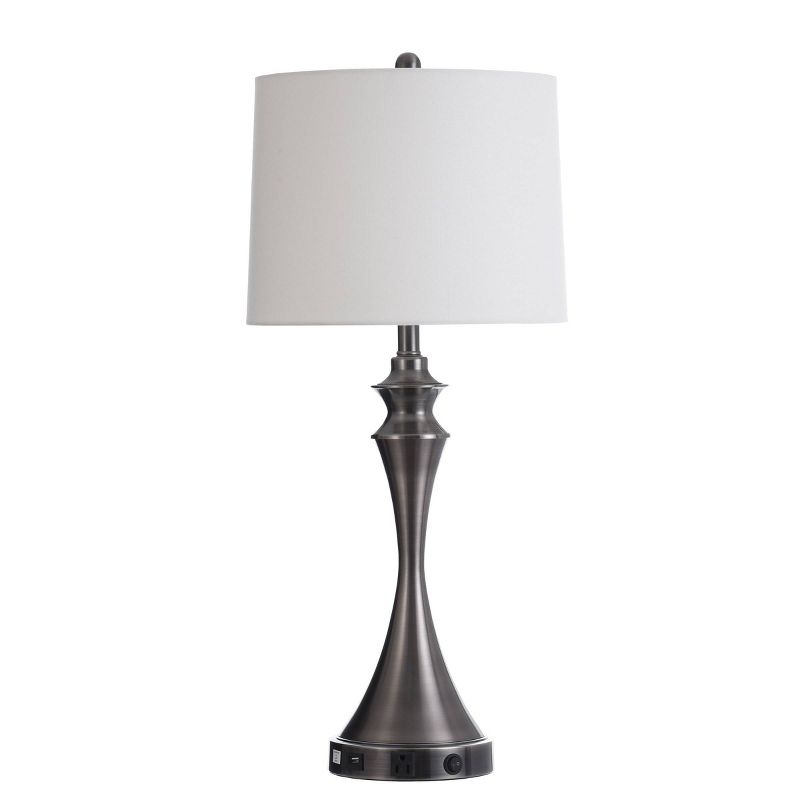 Table Lamp Brushed Steel Finish - StyleCraft, 1 of 8