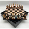 WorldWise Imports Chess Set - Cats & Dogs Resin Chessmen on Black/Maple Chest - 3 of 4