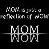 Women's Design By Humans Mom Is Just A Reflection Of Wow Text By MeowShop Racerback Tank Top - image 2 of 2