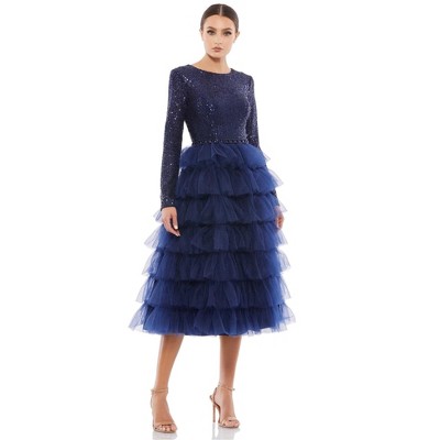Mac Duggal Womens Long Gown Dress