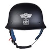 AHR RUN-G DOT German Style Motorcycle Half Helmet Open Face Cruiser Chopper Biker Skull Cap Helmet S/M/L/XL - 2 of 4