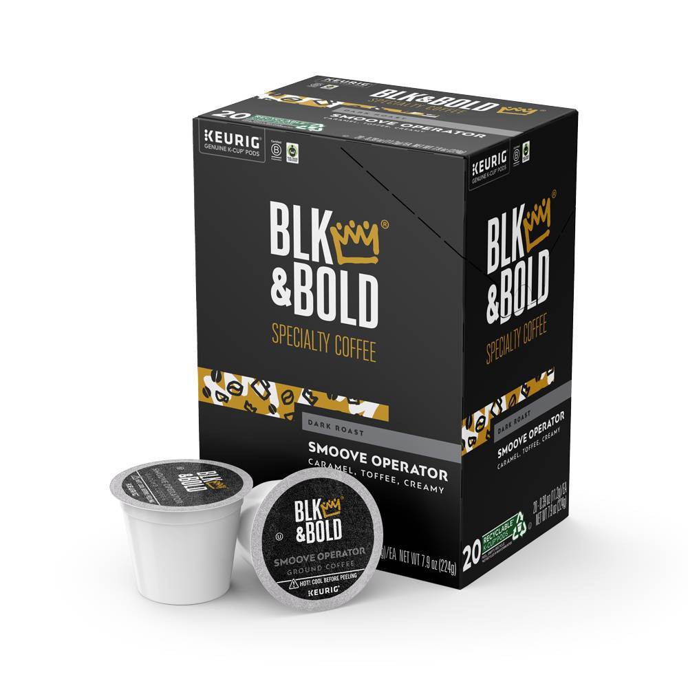 Photos - Coffee Blk & Bold Smoove Operator Dark Roast - Keurig K-Cup  Pods 20ct