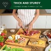 Bamboo Cutting Board Set of 3 with Side Trays - Wood Cutting Boards For Kitchen for Meat, Cheese, Fruits & Vegetables by Royal Craft Wood - 4 of 4