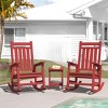 Hyleory HDPE Modern Resin Outdoor Rocking Chair, Patio Adirondack Chair for All Seasons - 3 of 4