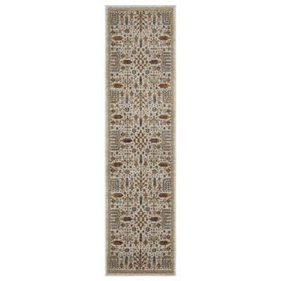 Oriental Weavers Andorra 2449B Ivory/Gold Indoor Area Rug - 2'3" x 8'