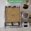 Shoe Cabinet with 2 Flip Drawers,, Freestanding Shoe Storage Cabinet for Front Door Entrance, Holds Up to 24 Pairs of Shoes, Dry and Wet Separation, - 2 of 4