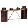vidaXL Milk Bottle Bench 59.1"x13"x25.2" Solid Mango Wood - 3 of 4