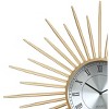 Dahlia Studios Castallia Gold 28" Round Metal Wall Clock - 3 of 4