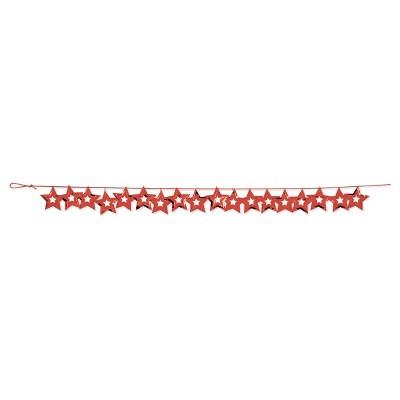  Red Stars Confetti Garland, each 