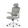 MAYEERTY High Back Ergonomic Home Office Chair - With Flip-Up Armrests & Adjustable Lumbar Support - 4 of 4