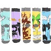 WB Looney Tunes Character Faces Men's 5 Pair Casual Crew Socks Mid Calf - 3 of 4
