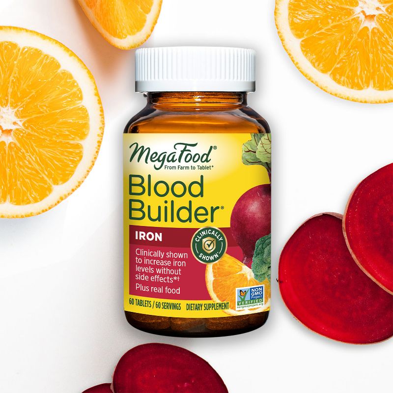 MegaFood Blood Builder Vegan Iron Supplement Tablet, 6 of 16