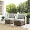 HomeStock Bradenton 2Pc Outdoor Wicker Chair - Armless Chairs - 3 of 4