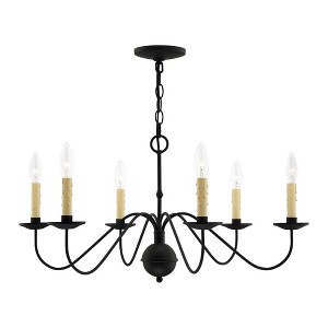 Livex Lighting Heritage 6 - Light Chandelier in  Black - 1 of 4