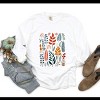 Simply Sage Market Winter Leaves Garment Dyed Long Sleeve - L - White - 3 of 4