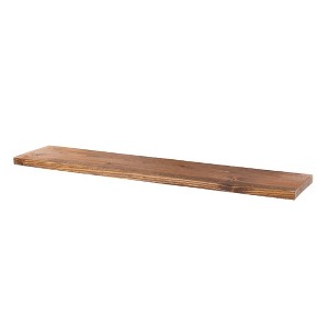 RESTORE Autumn Brown 36 in. Wood Shelf (Wood Only) by Pipe Decor - 1 of 4