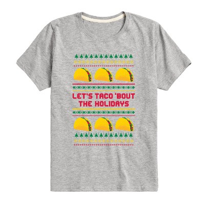 Boys' - Instant Message - Lets Taco Bout The Holidays Short Sleeve Graphic T-Shirt