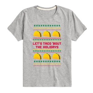 Boys' - Instant Message - Lets Taco Bout The Holidays Short Sleeve Graphic T-Shirt - 1 of 4