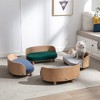 MaseiKar Scandinavian style Elevated Dog Bed Pet Sofa With Solid Wood legs and Bent Wood Back, Velvet Cushion - 2 of 4