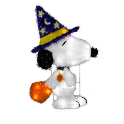 Peanuts 18in Peanuts LED PreLit Wizard Snoopy, White