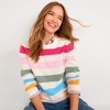 Lands' End Women's Cotton Drifter Crew Neck Sweater - Embroidered - 4 of 4