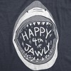 Youth Happy 4th of Jawly Tshirt Funny 4th of July Shark Independence Day Graphic Tee - Crazy Dog Youth T Shirt - image 2 of 4