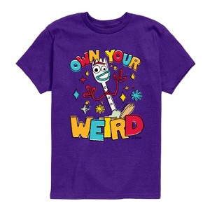 Boys' - Disney - Own Your Weird Forky Short Sleeve Graphic T-Shirt - 1 of 3