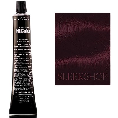L'oreal Tecnique HiColor Blacks for Dark Hair Only (#H23 BLACK PLUM) Loreal HighColor Permanent Dye High Color