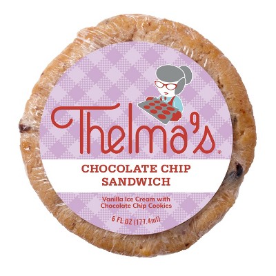 Thelma's Chocolate Chip Cookie Ice Cream Sandwich - 5.2oz