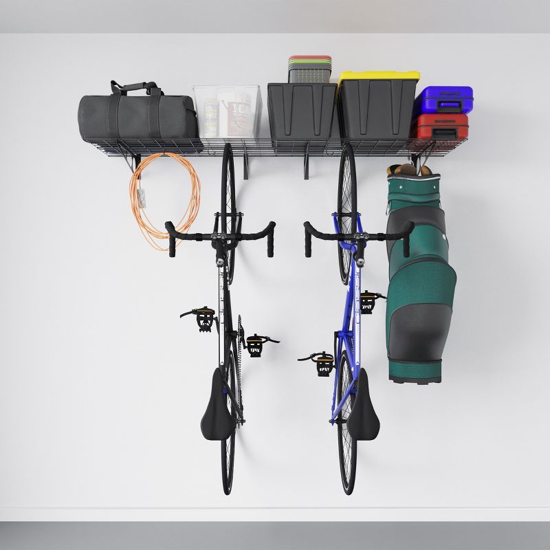 Heavy Duty Bike Rack with 6 Hooks - Capacity to Store 4 Bikes by Rad Sportz, 5 of 7