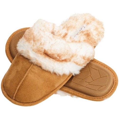 Chandra suede scuff slippers sale