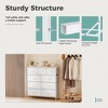 AZL1 Life Concept Utility Storage Drawers Stylish and Functional Storage, 9 Drawer Dresser for Nursery, Closet, Entryway, White, 39.3"*11.8"*39.9" - 4 of 4