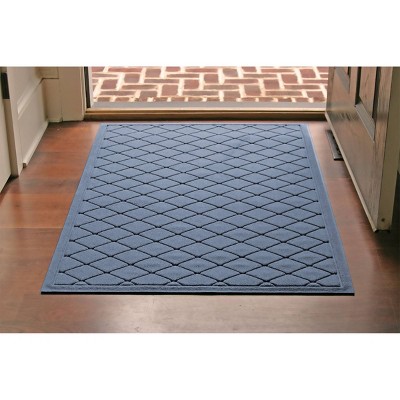 Eco-Friendly Polypropylene WaterHog Outdoor Mat in Blue Stone