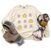 Simply Sage Market Women's Graphic Sweatshirt Pumpkin and Flowers - 3 of 4