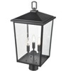 Millennium Lighting Fetterton 3 - Light Lantern in  Powder Coated Black - 3 of 4