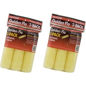 Wooster Genuine 9" Golden Flo 3/8" Nap 2 Sets Of 3-Pack Roller Cover # RR726-9-2PK - 1 of 1
