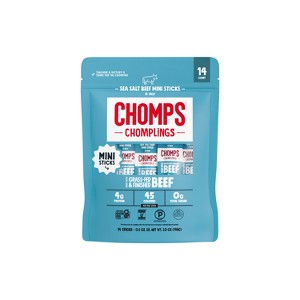 Chomps Chomplings Sea Salt Beef Mini Sticks - 7oz/14ct : Target