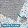 Machine Washable Vintage Rustic Floral Vintage Rug | Non-Slip Soft Low-Pile Carpet | Distressed Oriental Design – Traditional Indoor Floor Cover - 4 of 4