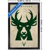 Trends International NBA Milwaukee Bucks - Logo 25 Framed Wall Poster Prints - 3 of 4