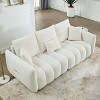 NicBex 82"Modular Sofa Couch with 3 Back Pillows Mid-Century Upholstered 3-Seater Couch with Soft Back Cushion for Living Room,Bedroom - 2 of 4