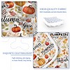 Pumpkin Autumn Leaves Design Quilt Set 3 Pieces King Size All Seasons Bedding Quilt Bed Set with 2 Pillowcases for Kids Teens Adults - 3 of 4