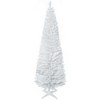 HOMCOM 6 FT Artificial Christmas Pencil Tree Holiday Xmas Tree Home Indoor Decoration, White - 4 of 4